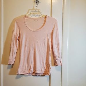 Three Dots cotton pink shirt